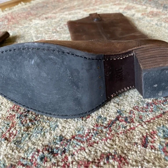 Frye | Jackie Button | Dark Brown - Picture 5 of 7